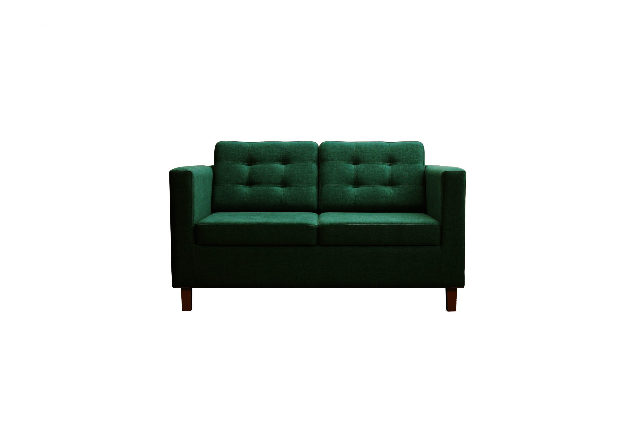 Дилли клетка Д диван двухместный BRIOLI J8 (темно-зеленый) темные ножки диван для кафе